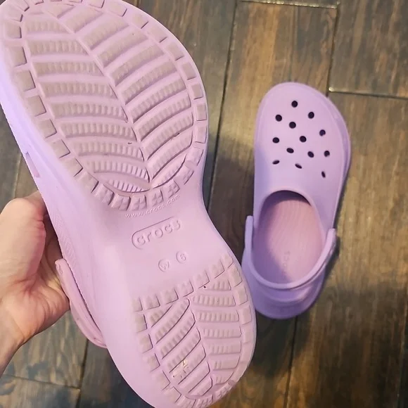Crocs Bae Platform Clog Purple Women's Size 6 - Picture 4 of 8
